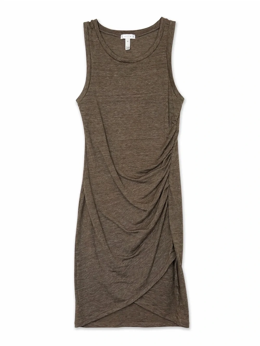 leith ruched mini dress Leith Ruched Body-Con Sleeveless Dress (Women)